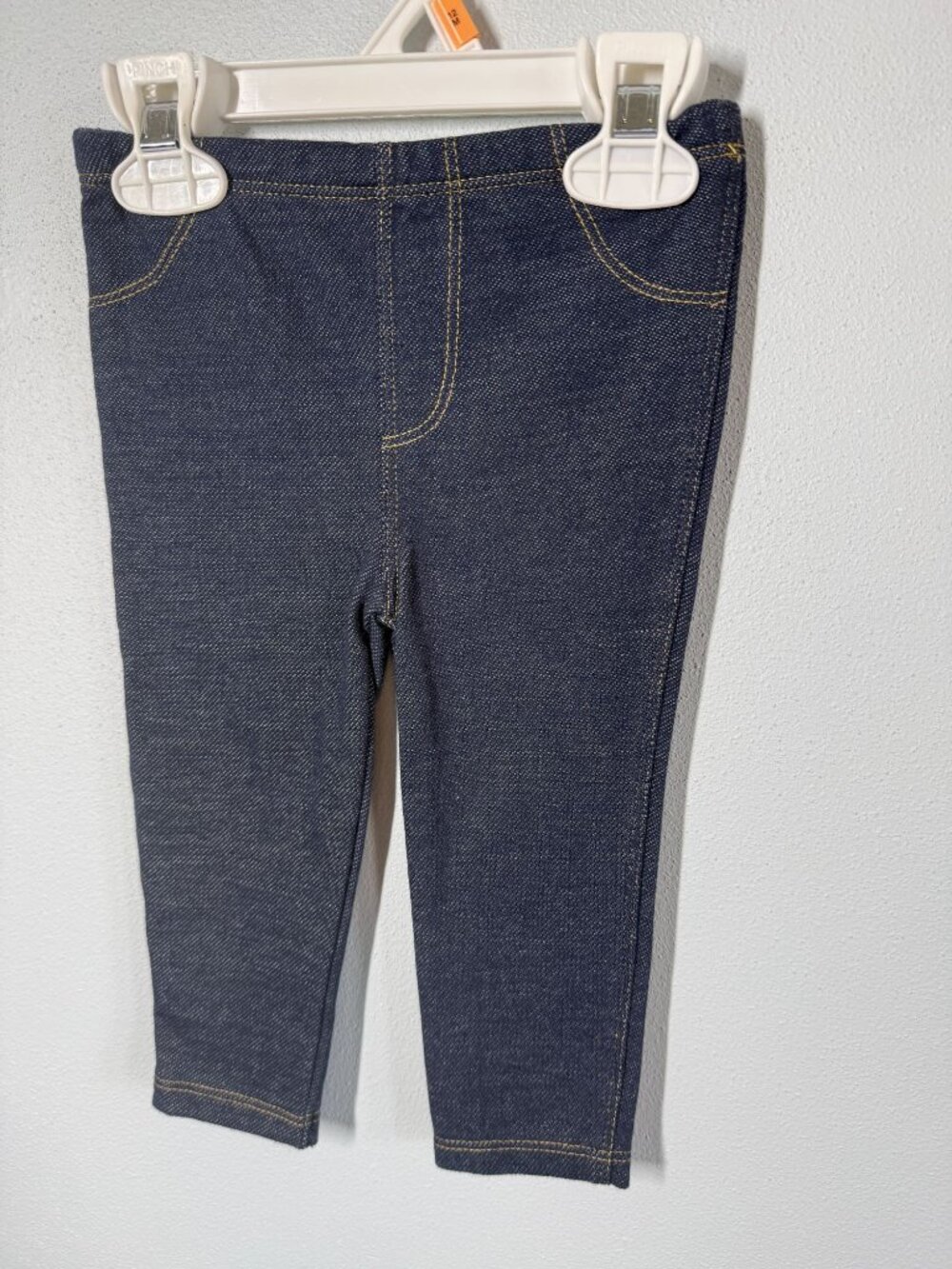 Cuddle Bear Baby Jeggings‎ 12M Pull On Denim Look Stretch Jeans Leggings